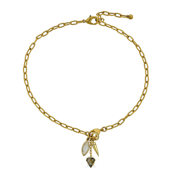 Marquise & Spike Drop Necklace - Bodega Nantucket