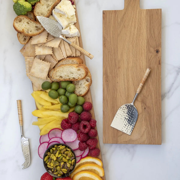 Rattan Wrapped Cheese Set - Bodega Nantucket