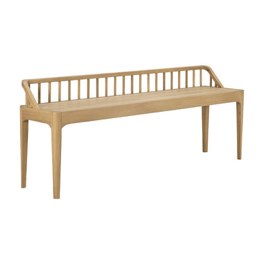 Oak Spindle Bench - Bodega Nantucket
