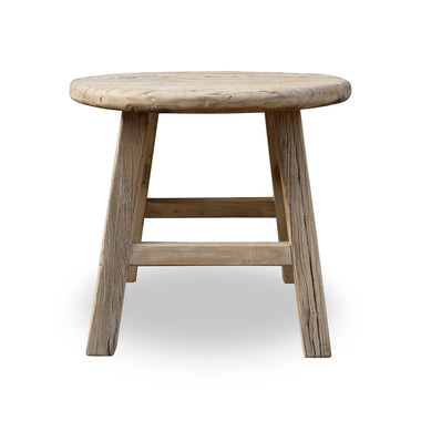 Round Rustic Side Table - Bodega Nantucket