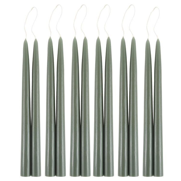 Moss Dipped Taper Candles - Bodega Nantucket