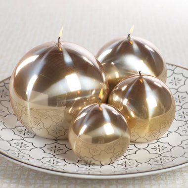 Titanium Ball Candle Gold - Bodega Nantucket