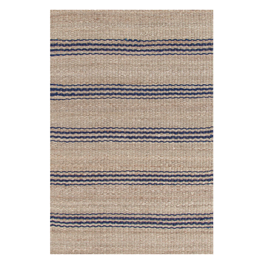 Jute Ticking Stripe Indigo - Bodega Nantucket