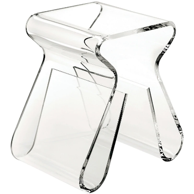 Clear Acrylic Stool - Bodega Nantucket