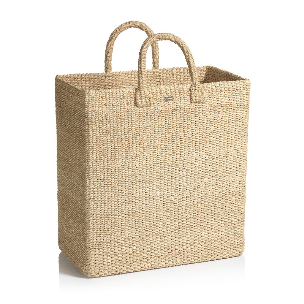 Handwoven Big Basket Bag - abacaxi