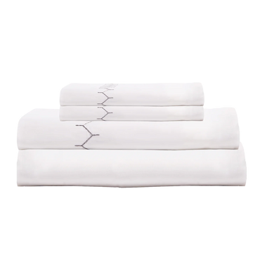 Stitched Grey Sheet Sheet - Bodega Nantucket