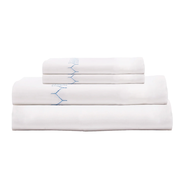 Stitched Light Indigo Sheet Sheet - Bodega Nantucket