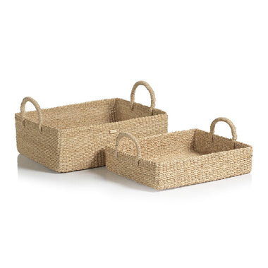 Stephanie Abaca Rectangular Trays/Baskets - Bodega Nantucket