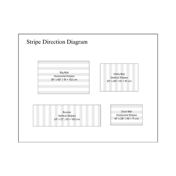 Domino Stripe Apricot Shag - Bodega Nantucket