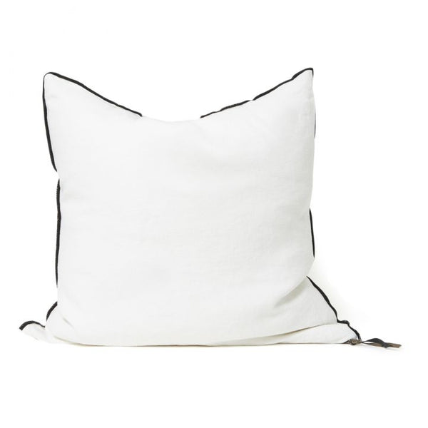 Blackline Pillow White - Bodega Nantucket